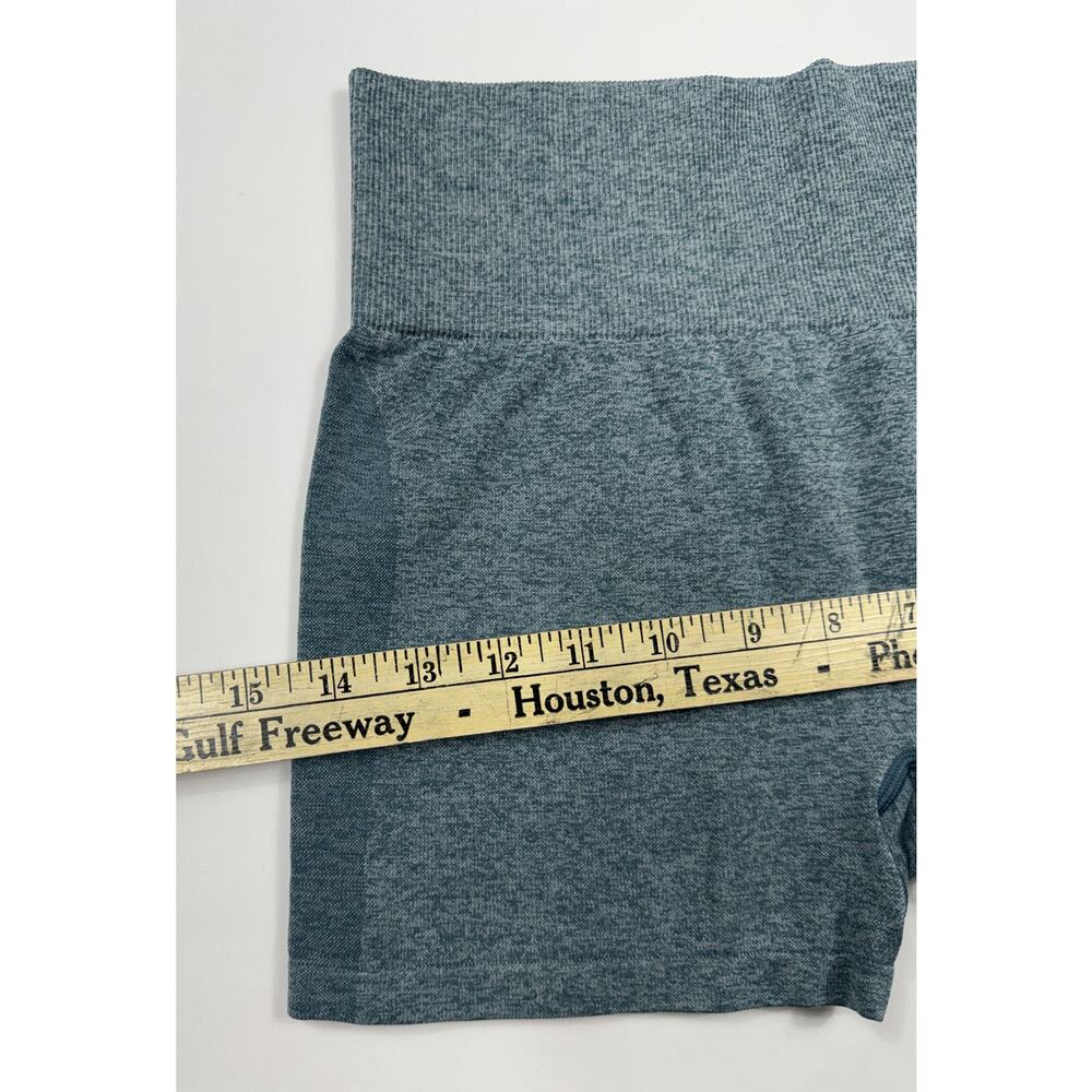 Victoria's Secret PINK high-waist teal green Sz S seamless biker shorts. - Picture 8 of 8